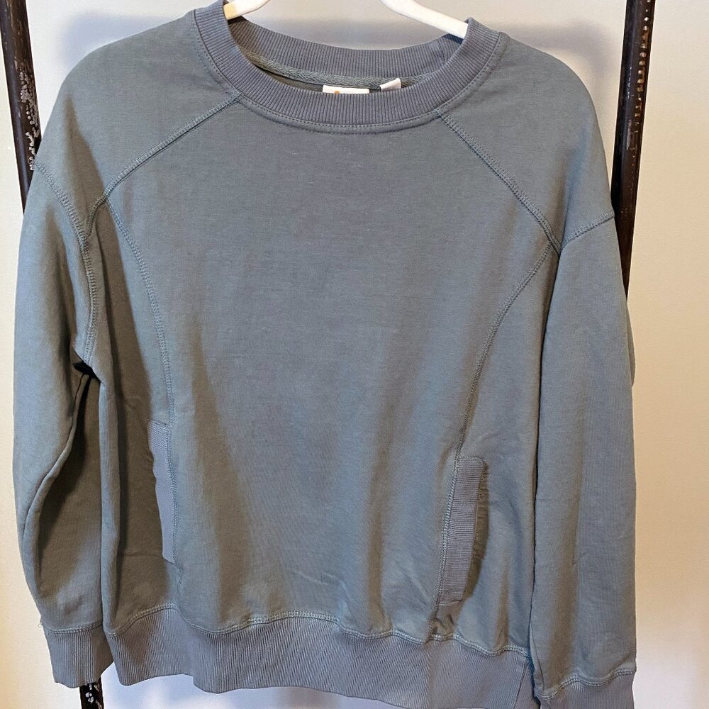 Mountain and Isles, Sweatshirt with pockets, Blue, L